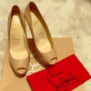 Christian Louboutin Lady Peep Heels *AUTHENTIC*